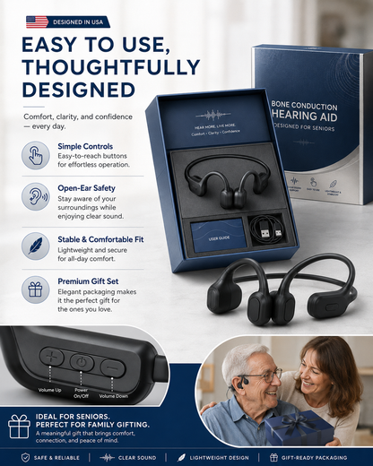 ⚡ 50K+ SOLD! Almost Gone-🔥Still Struggling to Hear Clearly? Brand-new Bone Conduction Smart Hearing Headphones