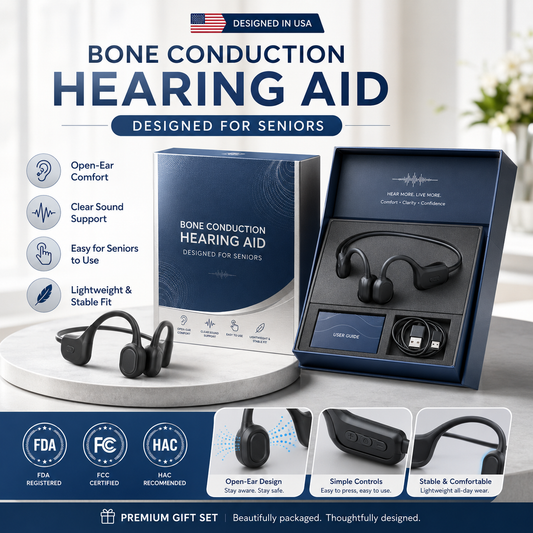 ⚡ 50K+ SOLD! Almost Gone-🔥Still Struggling to Hear Clearly? Brand-new Bone Conduction Smart Hearing Headphones